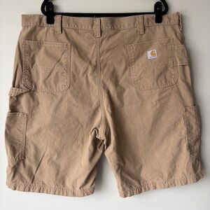 Carhartt Men’s Khaki Original Fit Cargo Work Shorts with Utility Pockets Size 44